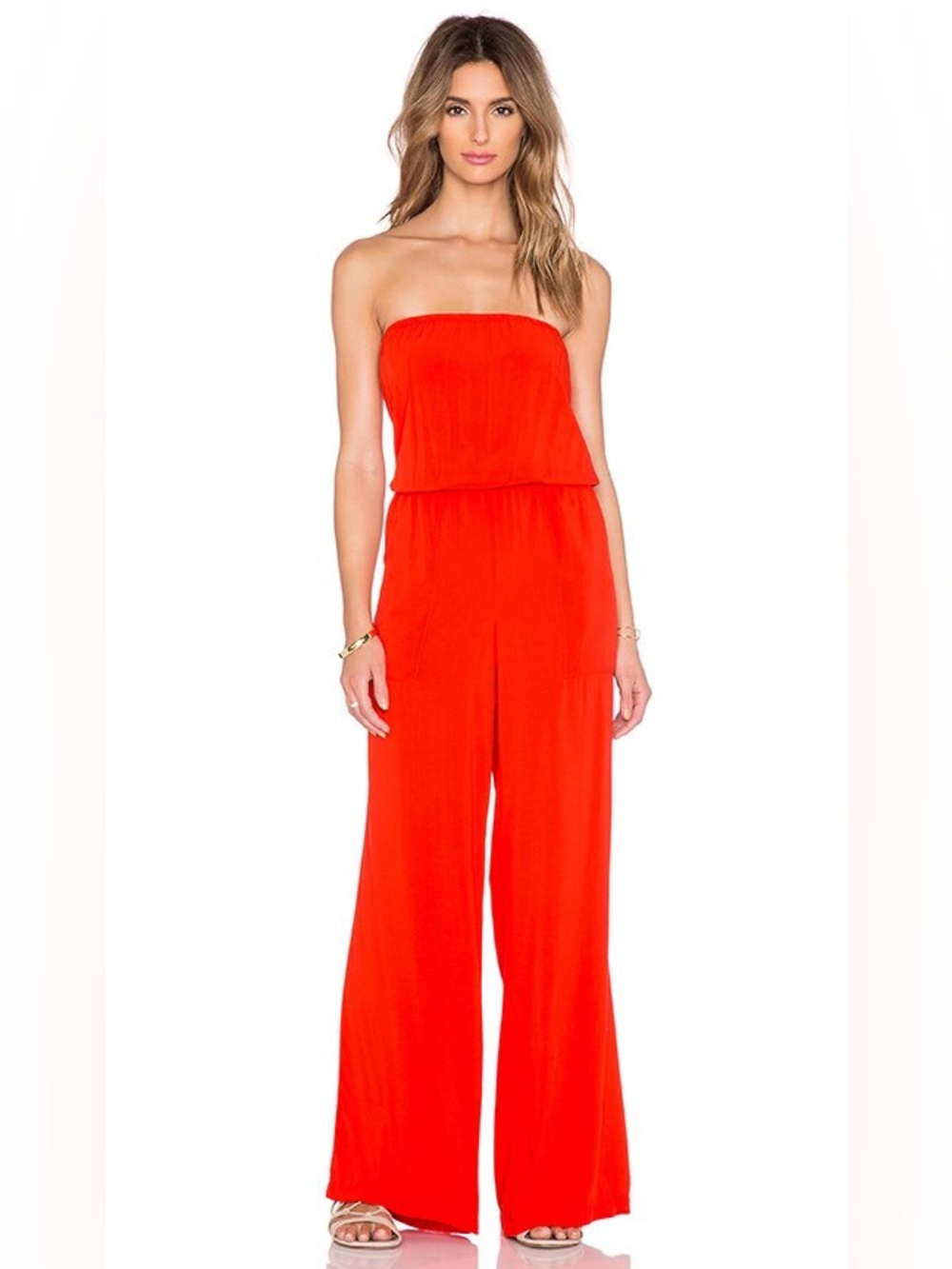 Anthropologie Rolla Coaster Sleeveless Palazzo Pants One-Piece Romper Jumpsuit